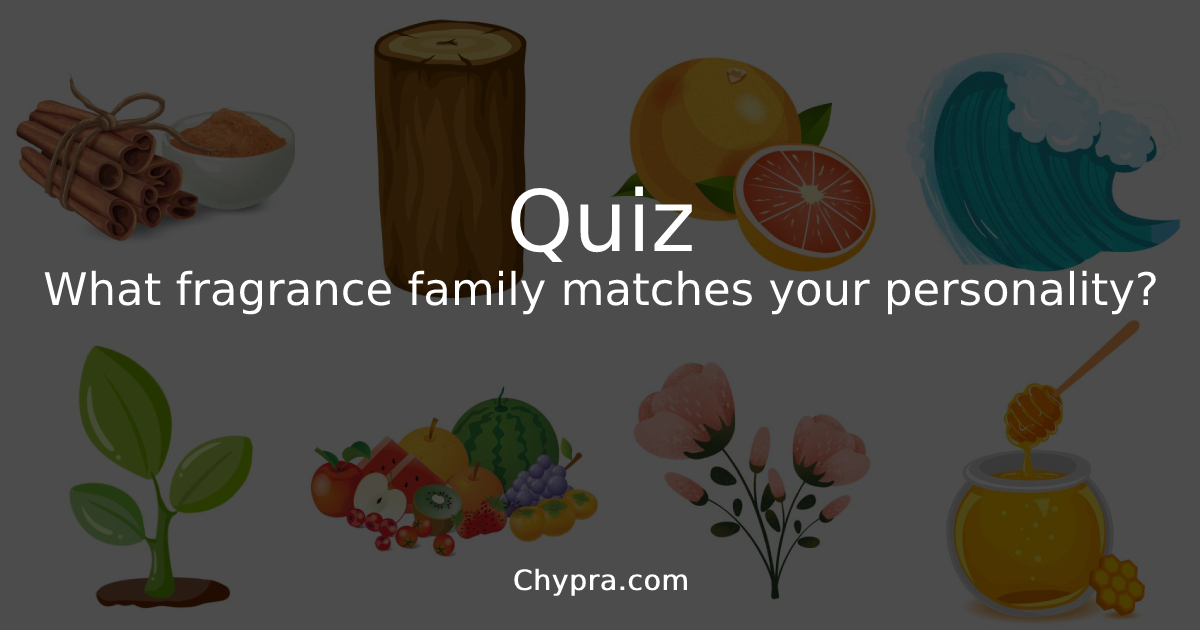 Quiz What fragrance family matches your personality? Chypra